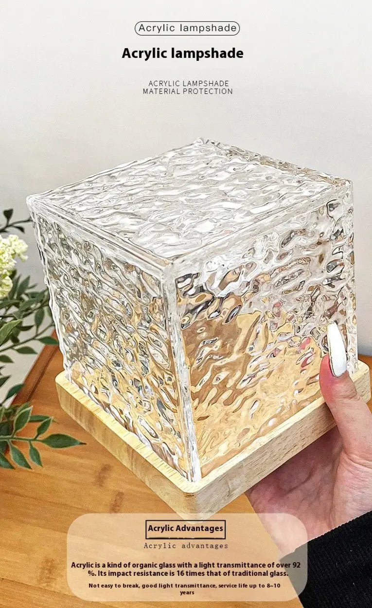 CrystalGlow™ Acrylic Cube Lamp - shopzykart