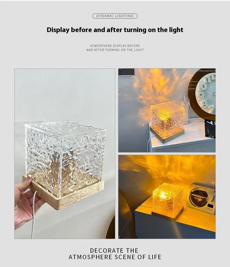 CrystalGlow™ Acrylic Cube Lamp - shopzykart