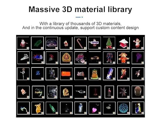 Mini 3D Hologram fan - shopzykart