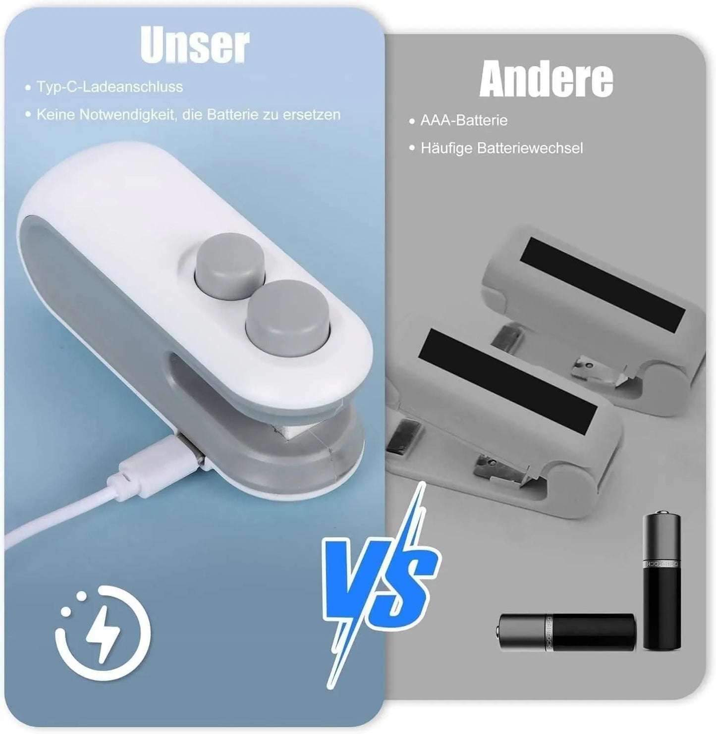 SealMate 2 - in - 1 Mini USB Bag Sealer - shopzykart